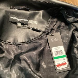 Karl Lagerfeld faux leather jacket